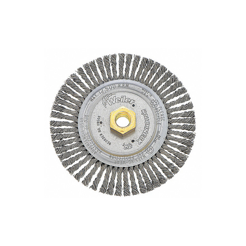 Cepillo Circular de Alambre, Acero Inoxidable, 5/8", RPM Máx. 12,500, Diámetro del Cepillo 6" Cepillo Circular de Alambre, Acero Inoxidable, 5/8", RPM Máx. 12,500, Diámetro del Cepillo 6"