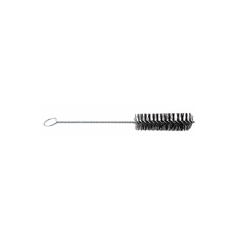 Cepillo Tubular de Espiral Sencilla , Nailon , Diám. 1-1/4" , Tamaño del Vástago 0.250" , Quitar