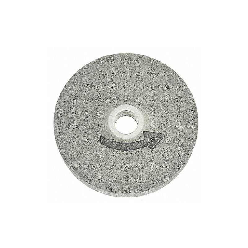 Rueda Convulta Diámetro 6", Acabado Metalico, Ancho 1", Eje 1", Grado Fino, Material Abrasivo Carburo de Silicio