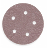 Rollo de Discos Ciegos PSA Recubierto 5", Grano 100, 5 Orificios, Grado Mediano, Óxido de Aluminio, EA1