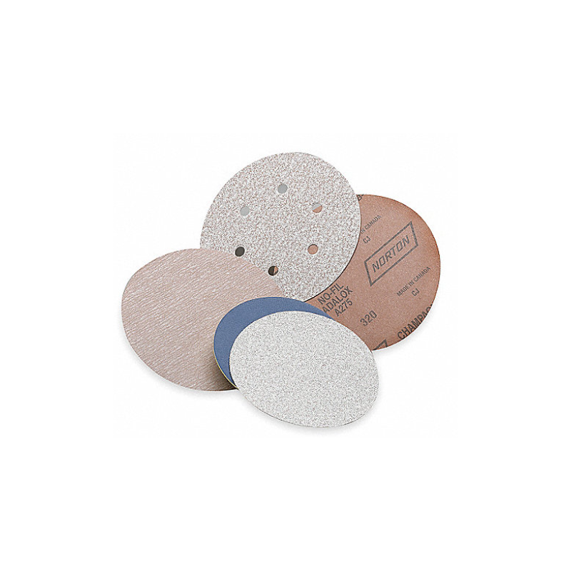 Rollo de Discos Ciegos PSA Recubierto 6", Grano 320, Sin Succión, Grado Muy Fino, Cerámica, EA1 Rollo de Discos Ciegos PSA Recubierto 6", Grano 320, Sin Succión, Grado Muy Fino, Cerámica, EA1