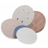 Rollo de Discos Ciegos PSA Recubierto 6", Grano 320, Sin Succión, Grado Muy Fino, Cerámica, EA1