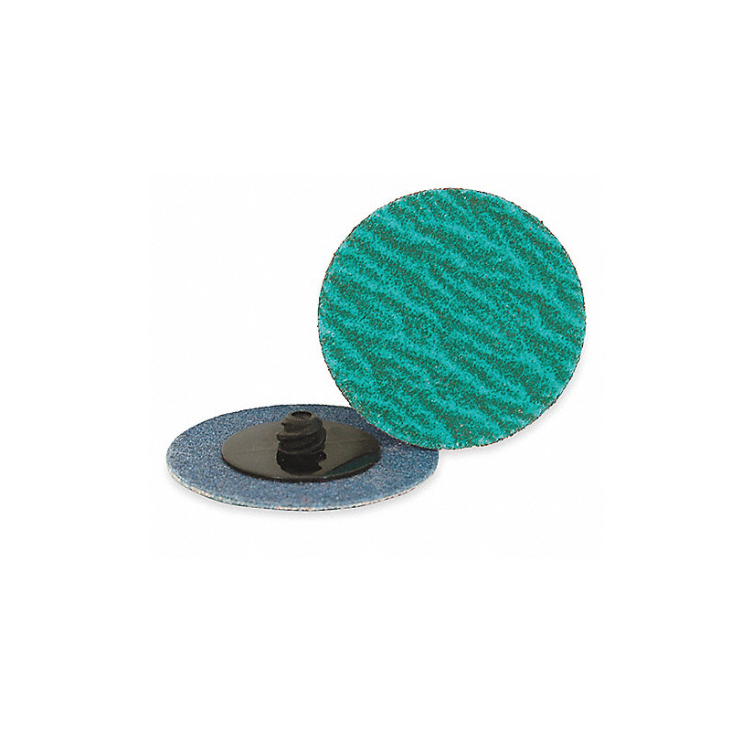 Disco de Bloqueo de 3", Recubierto, TR - Fijación por Enroscado, Tipo 3, Grano Abrasivo 80, Grueso, Alúmina de Zirconia, 25 PK Disco de Bloqueo de 3", Recubierto, TR - Fijación por Enroscado, Tipo 3, Grano Abrasivo 80, Grueso, Alúmina de Zirconia, 25 PK