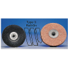 Disco Abrasivo de 1", Recubierto, TS/TSM - Fijación por Rotación, Tipo 2, Grano Abrasivo 60, Grueso, Óxido de Aluminio, 100 PK