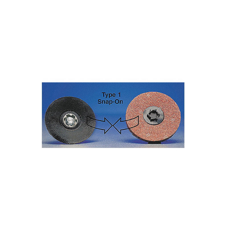 Disco Abrasivo de 2", Recubierto, TP - Fijación a Presión, Tipo 1, Grano Abrasivo 120, Mediano, Alúmina de Zirconia, 100 PK Disco Abrasivo de 2", Recubierto, TP - Fijación a Presión, Tipo 1, Grano Abrasivo 120, Mediano, Alúmina de Zirconia, 100 PK