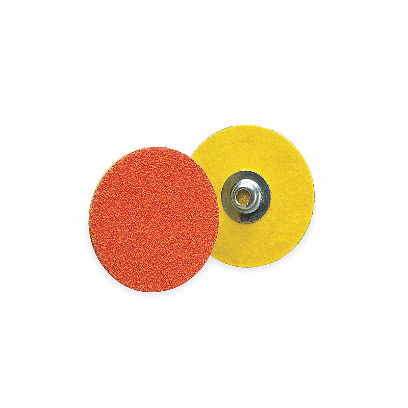 Disco Abrasivo de 2", Recubierto, TS/TSM - Fijación por Rotación, Tipo 2, Grano Abrasivo 36, Extra Grueso, Cerámica, 25 PK Disco Abrasivo de 2", Recubierto, TS/TSM - Fijación por Rotación, Tipo 2, Grano Abrasivo 36, Extra Grueso, Cerámica, 25 PK