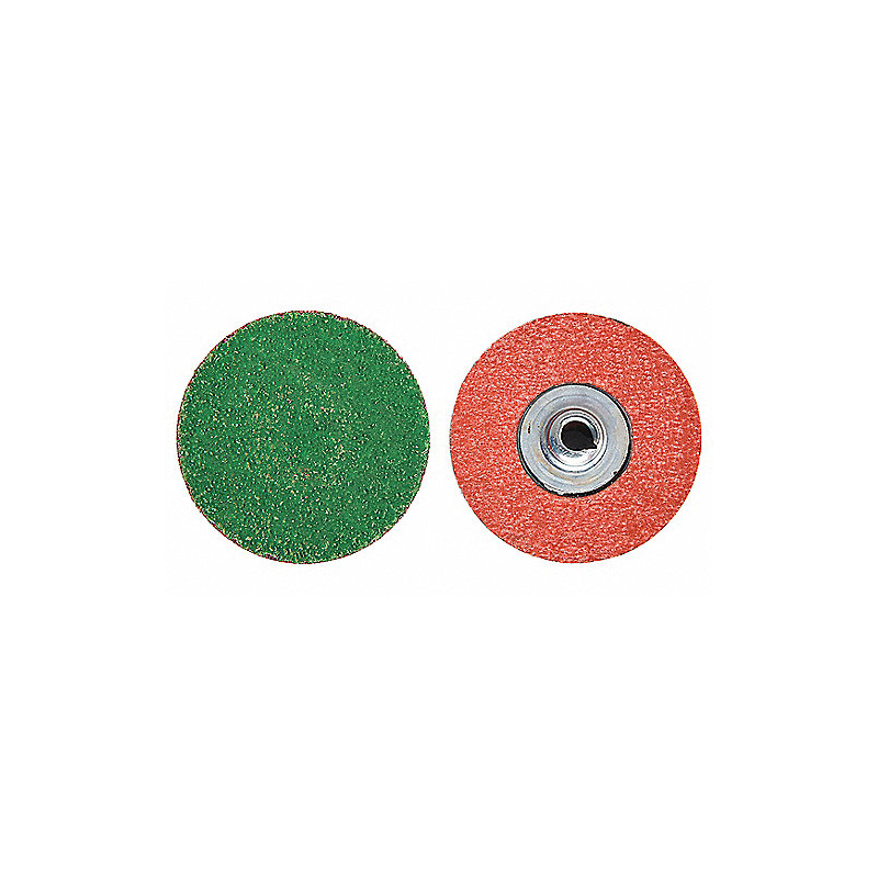 Disco Abrasivo de 3", Recubierto, TS/TSM - Fijación por Rotación, Tipo 2, Grano Abrasivo 50, Grueso, Alúmina de Zirconia, 50 PK Disco Abrasivo de 3", Recubierto, TS/TSM - Fijación por Rotación, Tipo 2, Grano Abrasivo 50, Grueso, Alúmina de Zirconia, 50 PK