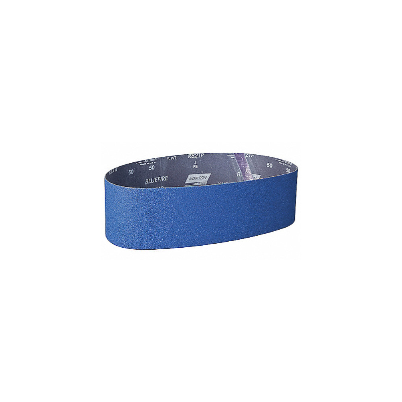 Banda para Lijado, Alúmina de Zirconia, Recubierto, 50, R821P Fuego Azul Banda para Lijado, Alúmina de Zirconia, Recubierto, 50, R821P Fuego Azul