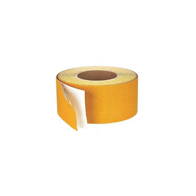 Rollo Abrasivo PSA, 2-3/4" Ancho, 20 yd. Longitud, Material Abrasivo Óxido de Aluminio, Grano 120, Color Dorado Rollo Abrasivo PSA, 2-3/4" Ancho, 20 yd. Longitud, Material Abrasivo Óxido de Aluminio, Grano 120, Color Dorado