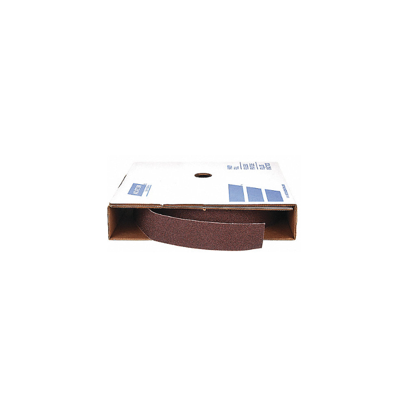 Rollo Abrasivo, 1-1/2" Ancho, 150 pies Longitud, Material Abrasivo Óxido de Aluminio, Grano 280, Color Café Rollo Abrasivo, 1-1/2" Ancho, 150 pies Longitud, Material Abrasivo Óxido de Aluminio, Grano 280, Color Café