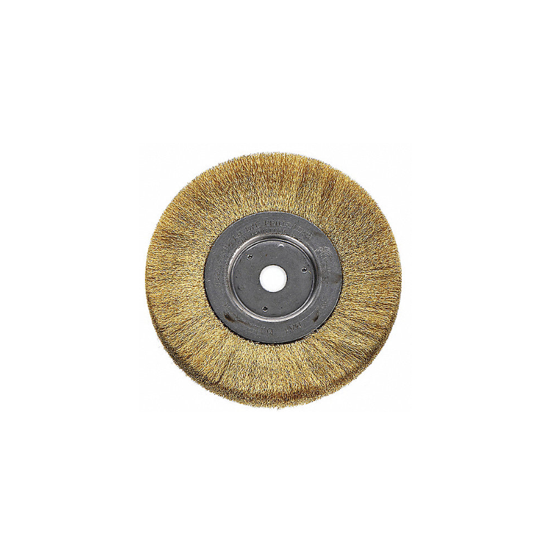 Cepillo Circular de Alambre, Latón, 5/8", RPM Máx. 20,000, Diámetro del Cepillo 6" Cepillo Circular de Alambre, Latón, 5/8", RPM Máx. 20,000, Diámetro del Cepillo 6"