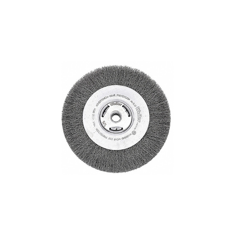 Cepillo Circular de Alambre, Acero al Carbono, 5/8", RPM Máx. 9000, Diámetro del Cepillo 7" Cepillo Circular de Alambre, Acero al Carbono, 5/8", RPM Máx. 9000, Diámetro del Cepillo 7"